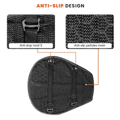 Motorcycle Honeycomb Air Gel Seat Cushion - Universal Fit