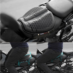 Motorcycle Honeycomb Air Gel Seat Cushion - Universal Fit