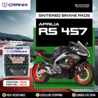 Sintered Brake Pads For Aprilia RS 457 - Rear - CB312 - 1 Set