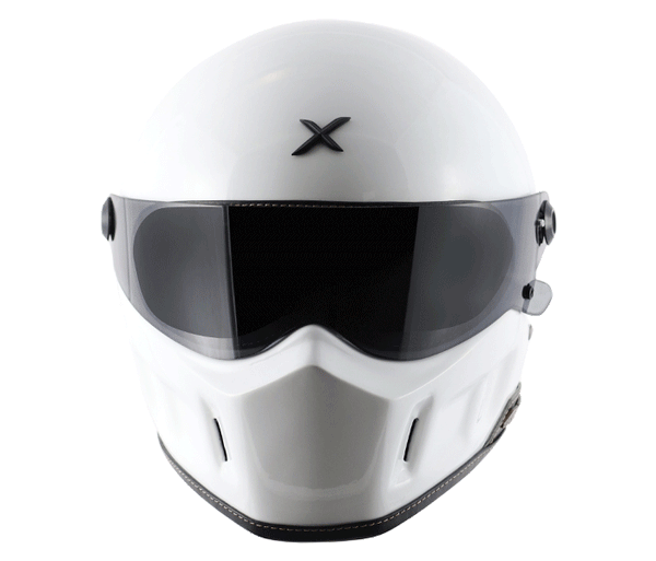 AXOR Retro Dominator Gloss White Helmet