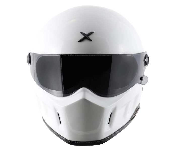AXOR Retro Dominator Gloss White Helmet