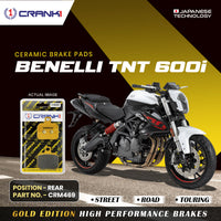 Ceramic Brake Pads For Benelli TNT 600i - Rear - CRM469 - 1 Set