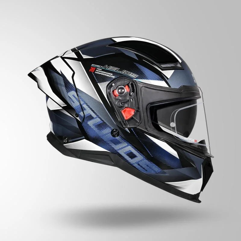 STUDDS HELIOS EFFECT BLACK / BLUE & WHITE