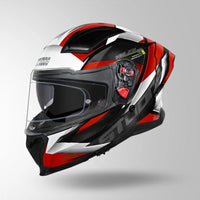 STUDDS HELIOS EFFECT MATT - BLACK / WHITE & RED