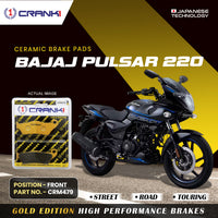 Ceramic Brake Pads For Bajaj Pulsar 220 - Front - CRM479 - 1 Set