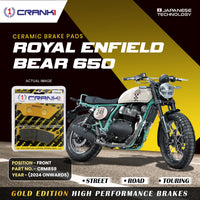 Ceramic Brake Pads For Royal Enfield Bear 650 (2024 Onwards) - Front - CRM859 - 1 Set