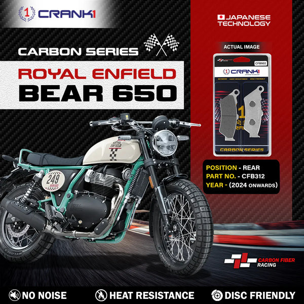 Carbon Brake Pads For Royal Enfield Bear 650 (2024 Onwards) - Front - CFB902 - 1 Set