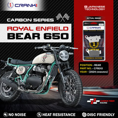 Carbon Brake Pads For Royal Enfield Bear 650 (2024 Onwards) - Rear - CFB312 - 1 Set