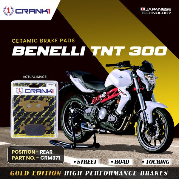 Ceramic Brake Pads For Benelli TNT 300 - Rear - CRM371 - 1 Set