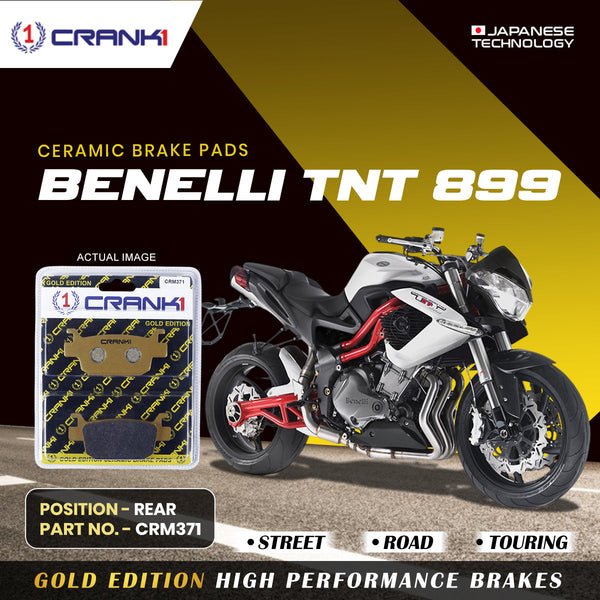 Ceramic Brake Pads For Benelli TNT 899 - Rear - CRM371 - 1 Set