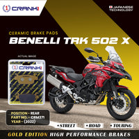 Ceramic Brake Pads For Benelli TRK 502 X (2022) - Rear - CRM371 - 1 Set