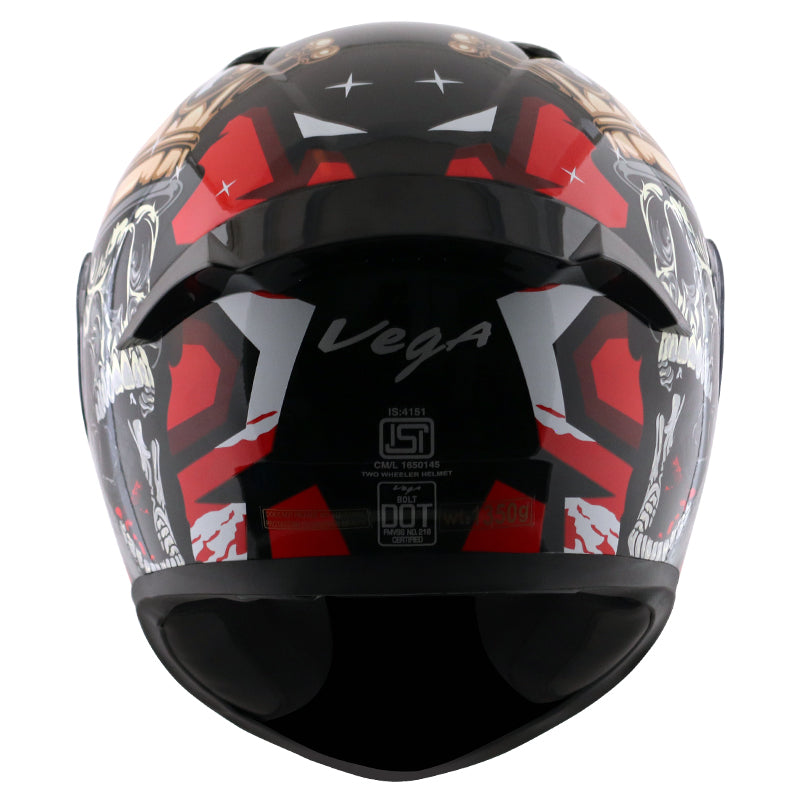 Bolt Crown Men Black Red With Free Balaclava mask
