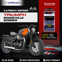 Carbon Brake Pads For Triumph Bonneville Bobber (2017 Onwards) - Rear - CFB041 - 1 Set