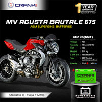 Battery For MV Agusta Brutale 675 (2006-2009) - CB10S - Factory Activated