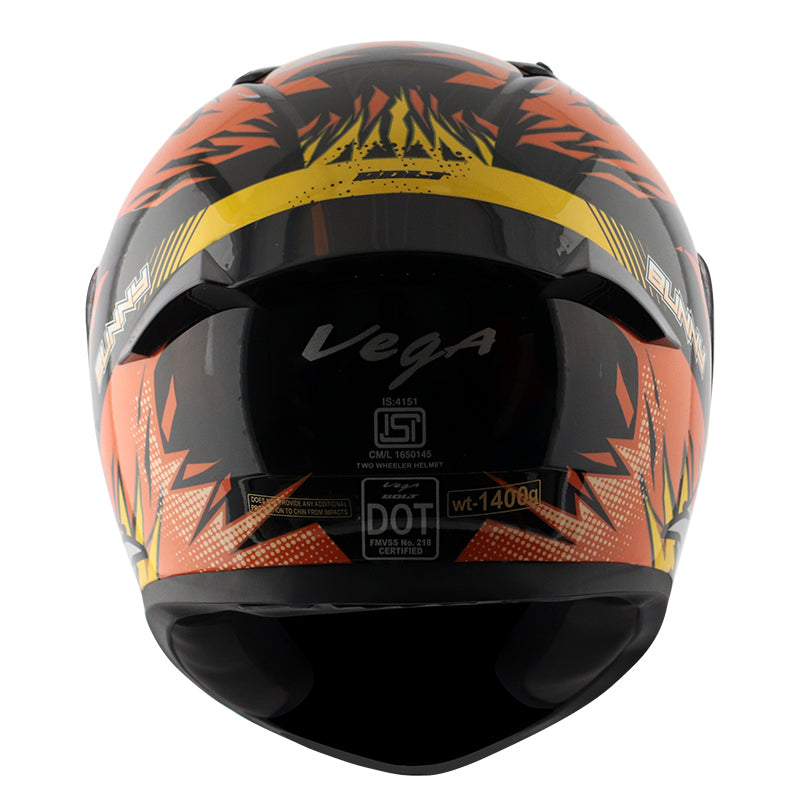 Bolt Bunny Black Orange Free Balaclava Mask