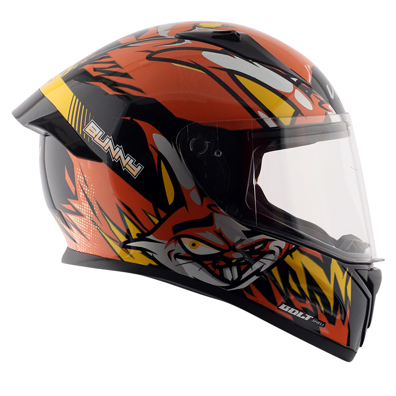 Bolt Bunny Black Orange Free Balaclava Mask