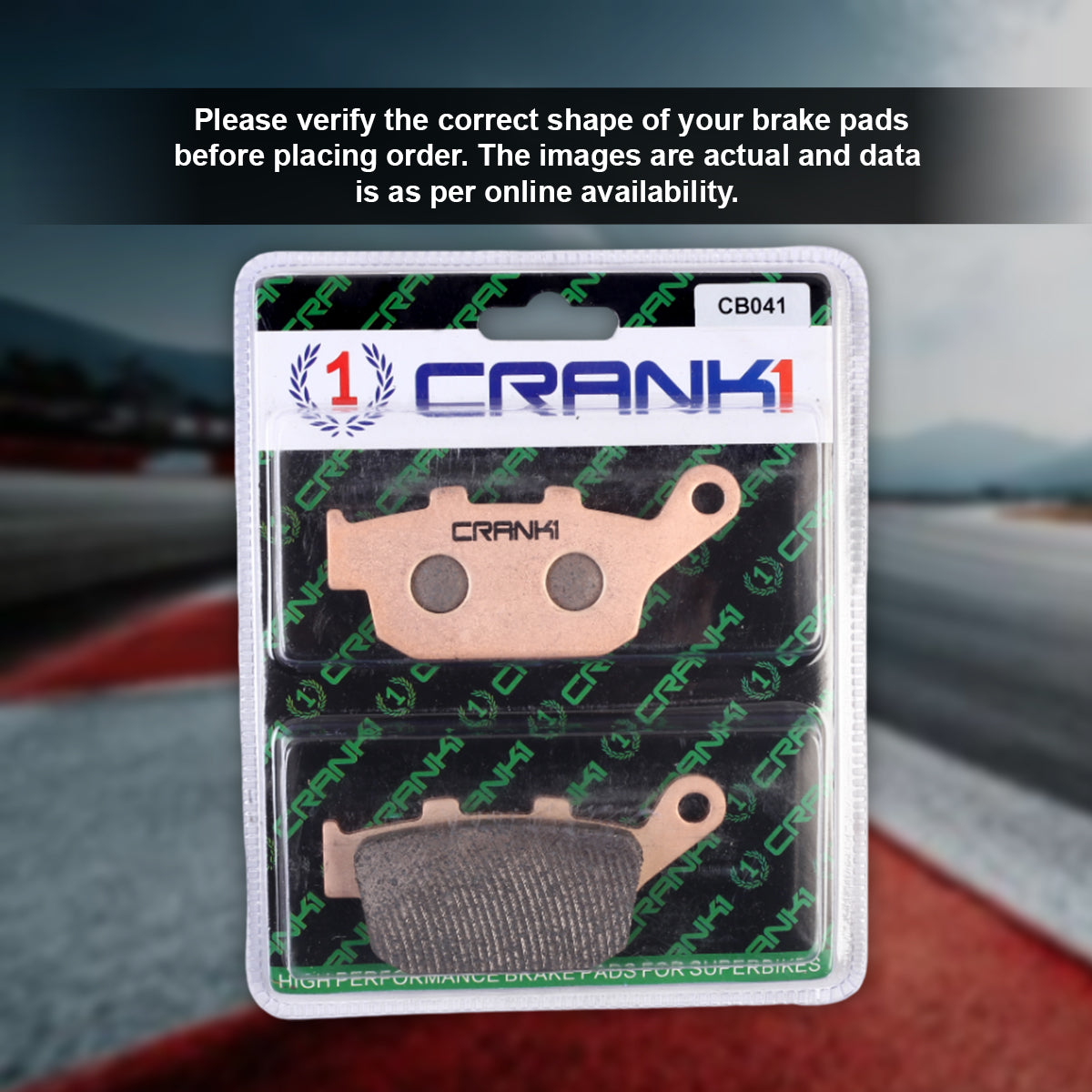 Sintered Brake Pads For Honda NX500 (2023 Onwards) - Rear - CB041 - 1 Set