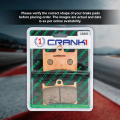 Sintered  Brake Pads For Yamaha YZF-R6 (2017 Onwards) - Front - CB083 - 2 Sets