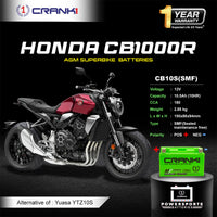Battery For Honda CB1000R (2009-2025) - CB10S - Factory Activated