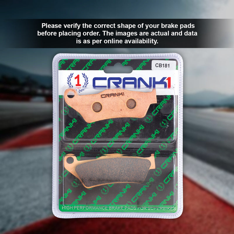 Sintered Brake Pads For Yamaha R15 V3 - Front - CB181 - 1 Set