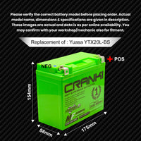 Battery For Triumph Rocket 3 Storm (2012-2018) - CB20L-BS - Factory Activated