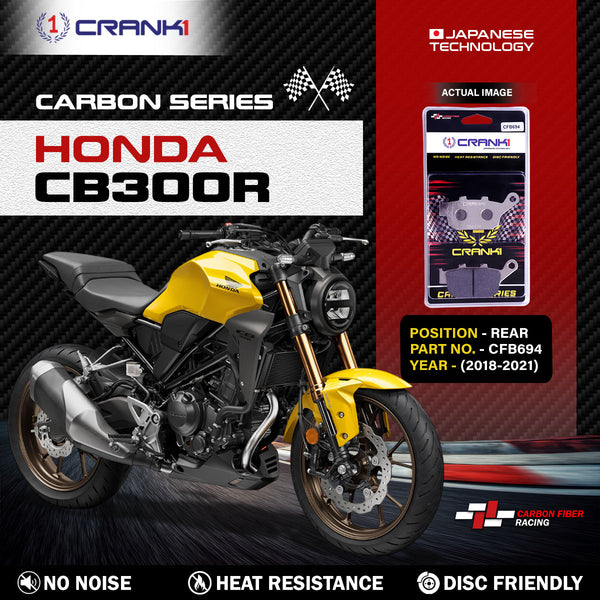 Carbon Brake Pads For Honda CB300R (2018-2021) - Rear - CFB694 - 1 Set