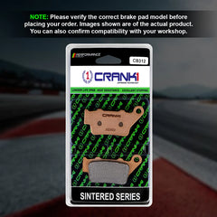 Sintered Brake Pads For Royal Enfield Continental GT 535 (2013-2018) - Rear - CB312 - 1 Set