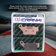 Sintered Brake Pads For Ducati Scrambler 1100 Tribute Pro (2022-2023) - Rear - CB312 - 1 Set