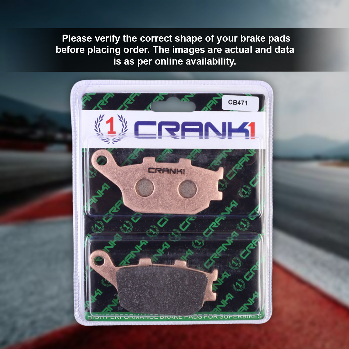 Sintered Brake Pads For Honda XL750 Transalp  (2023 Onwards) - Rear - CB471 - 1 Set