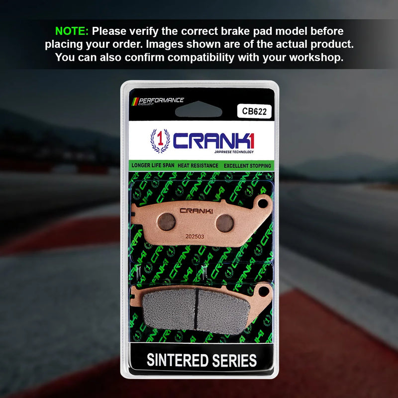 Sintered Brake Pads For Suzuki V-Strom 800DE (2024 Onwards) - Front - CB622 - 2 Sets | High Performance | Superior Stopping Power | Heat Resistant | Long Life