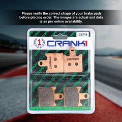 Sintered Brake Pads For Kawasaki Ninja ZX-14R (2021) - Front - CB714 - 2 Sets
