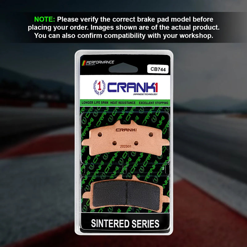 Sintered Brake Pads For Triumph Street Triple 765 RS (2018-2023) - Front - CB744 - 2 Sets | High Performance | Superior Stopping Power | Heat Resistant | Long Life