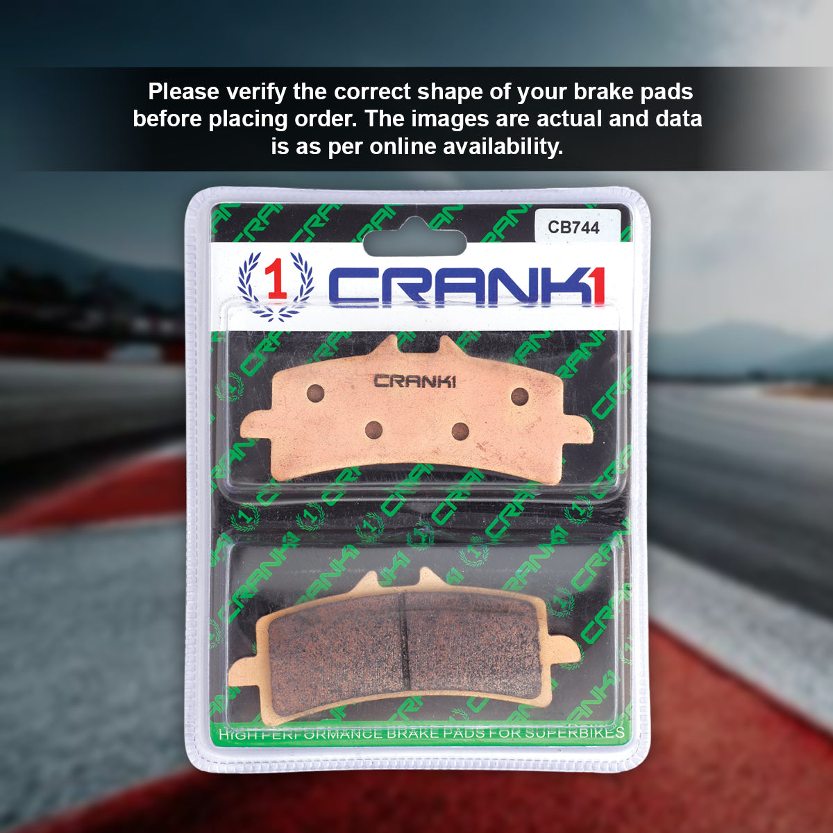 Sintered Brake Pads For BMW S 1000 R HP4 (2013-2014) - Front - CB744 - 2 Sets