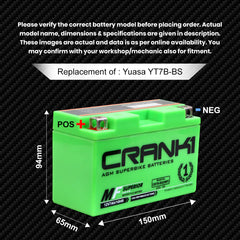 Battery For Triumph Tiger 900 Rally Pro (2024 Onwards) - CB12A-BS - Factory Activated