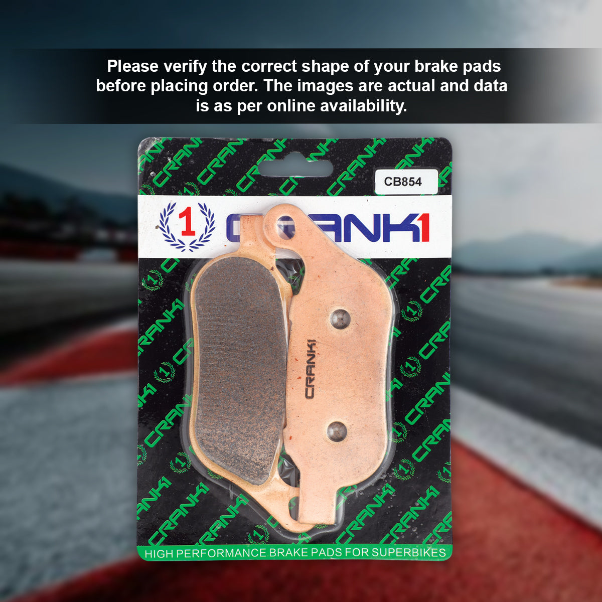 Sintered Brake Pads For Harley Davidson Heritage Softail Classic (2015-2017) - Rear - CB854 - 1 Set
