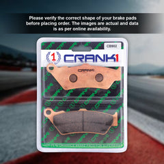 Sintered Brake Pads For Benelli TRK 502 X (2021) - Front - CB902 - 1 Set