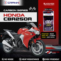 Carbon Brake Pads For Honda CBR250R (2011-2014) - Rear - CFB694 - 1 Set