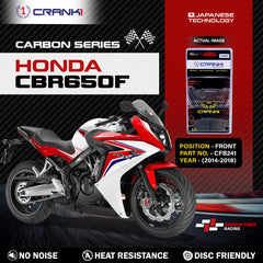 Carbon Brake Pads For Honda CBR650F (2014-2018) - Front - CFB241 - 2 Sets