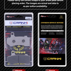 Carbon Brake Pads For Harley Davidson Touring Street Glide Special (2015-2017) - Rear - CFB904 - 1 Set