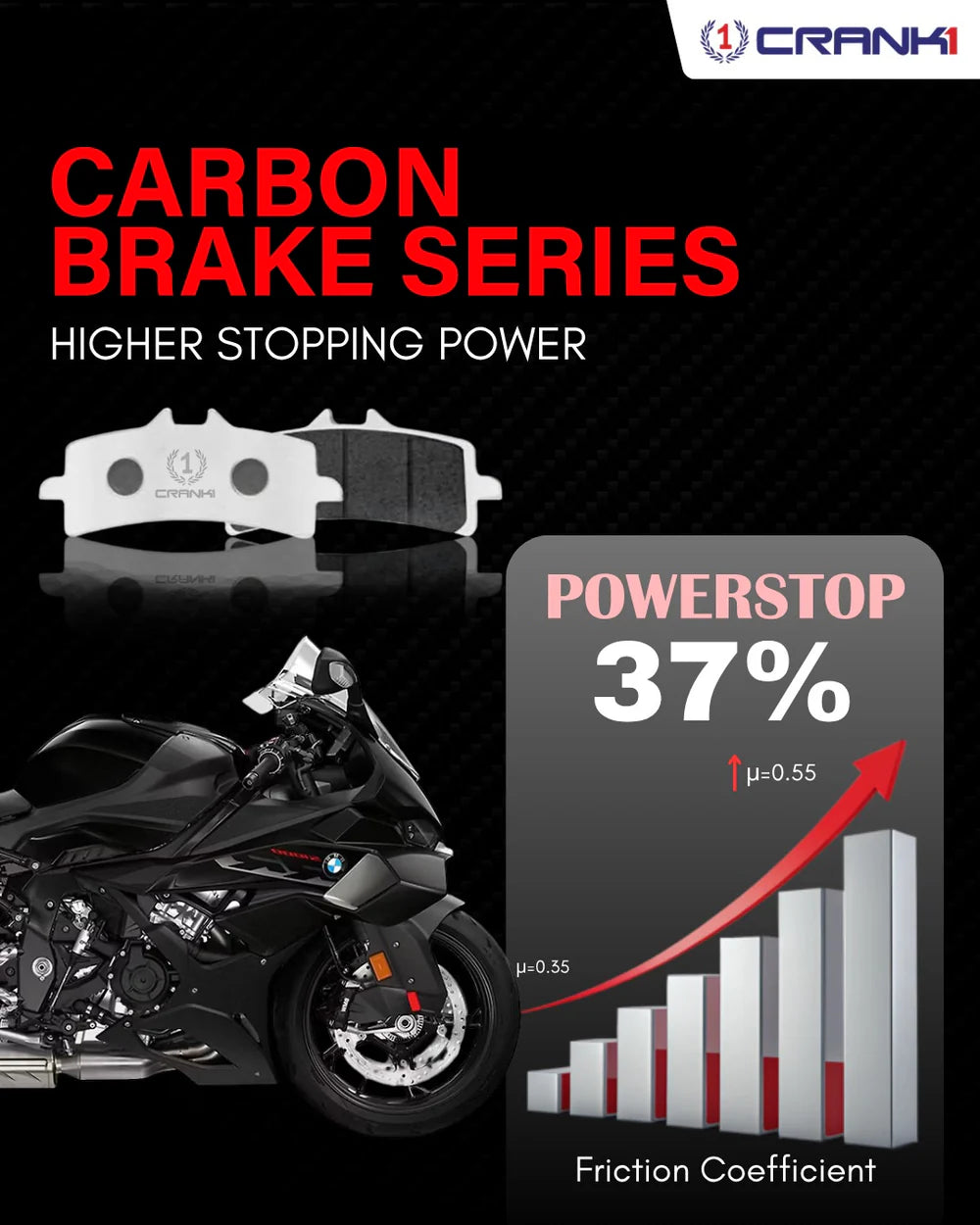 Carbon Brake Pads For Ducati Monster 795 (2012-2016) - Front - CFB036 - 2 Sets