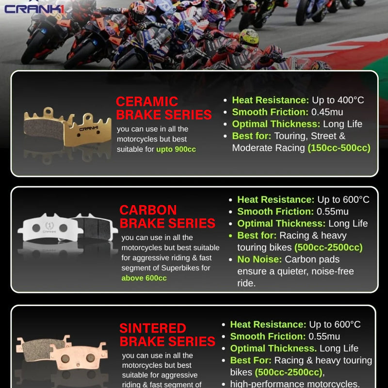 Carbon Brake Pads For Yamaha R15 V3 - Front - CFB181 - 1 Set