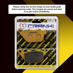 Ceramic Brake Pads For Harley Davidson Sportster Iron 883 (2009-2013) - Rear - CRM0109 - 1 Set