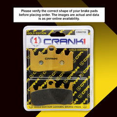 Ceramic Brake Pads For Ducati Scrambler 800 Icon (2019 Onwards) - Front - CRM0709 - 2 Sets