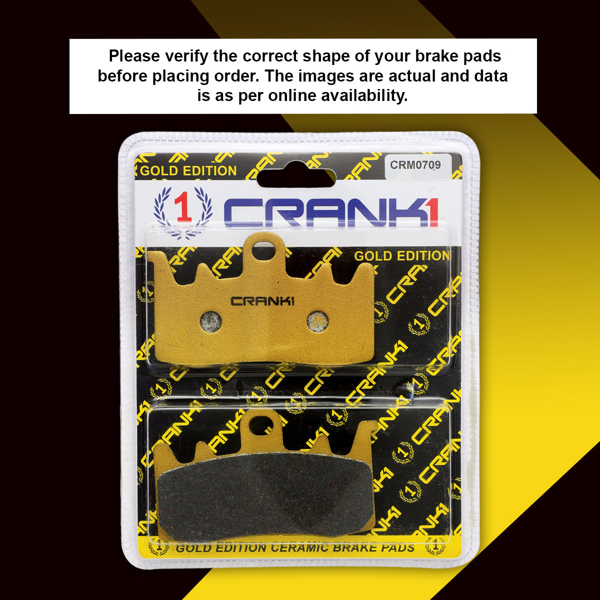 Ceramic Brake Pads For Ducati Scrambler Full Throttle 800 (2023 Onwards) - Front - CRM0709 - 2 Sets