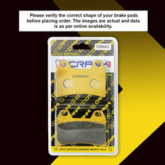 Ceramic Brake Pads For Zontes 350T Adventure (2023 Onwards) - Front - CRM262 - 1 Set