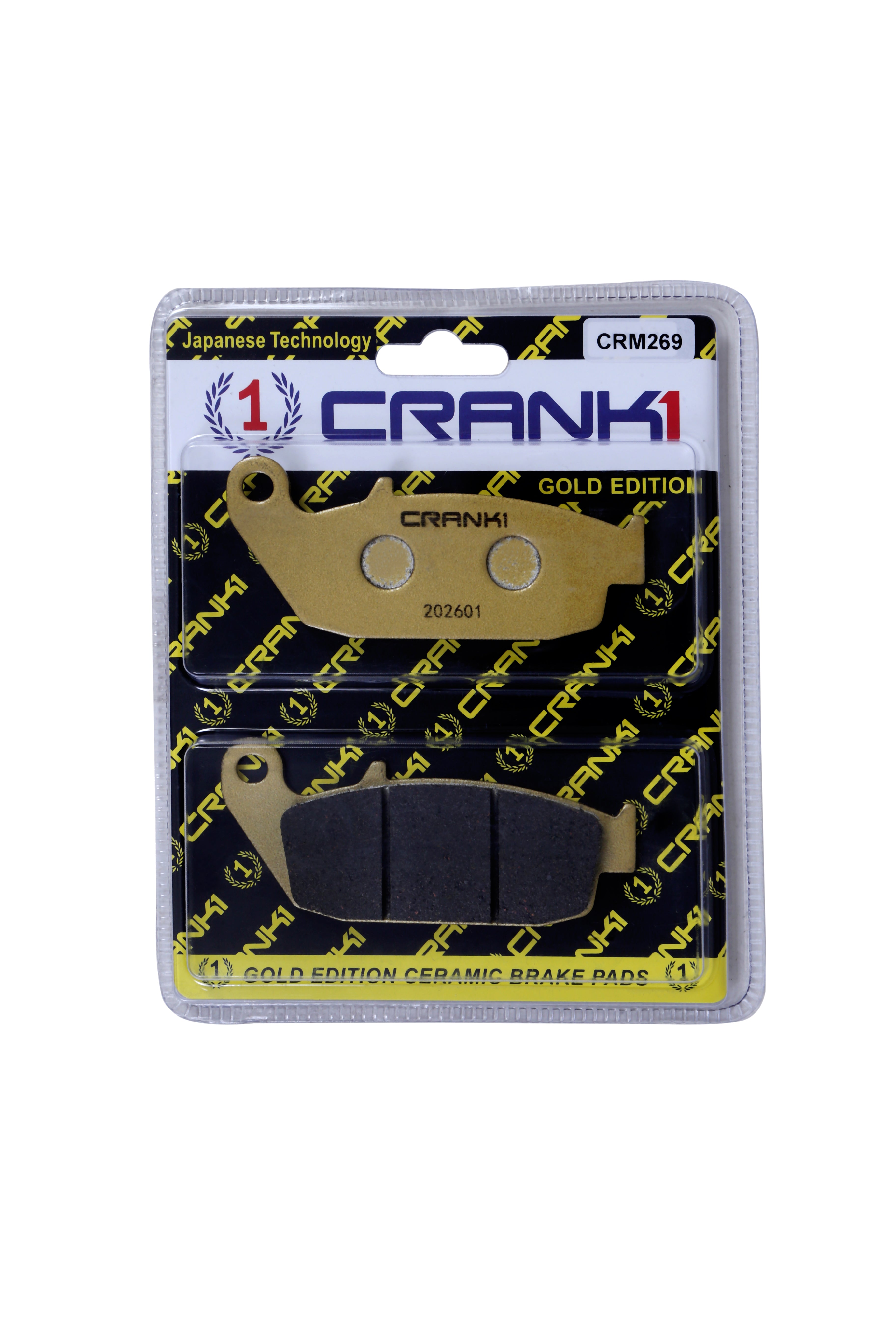 Ceramic Brake Pads For-TVS RTR 1604V-REAR-CRM269