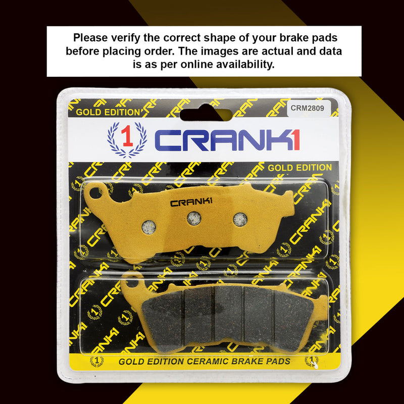 Ceramic Brake Pads For Harley Davidson Forty Eight - Front - CRM2809 - 1 Set