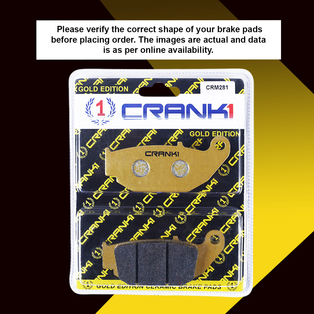 Ceramic Brake Pads For Honda CB300R (2018-2021) - Rear - CRM281 - 1 Set