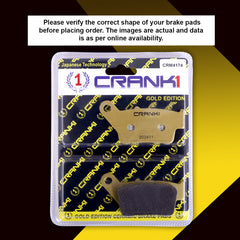 Ceramic Brake Pads For Bajaj Pulsar 220F (2023-2025) - Rear - CRM4174 - 1 Set