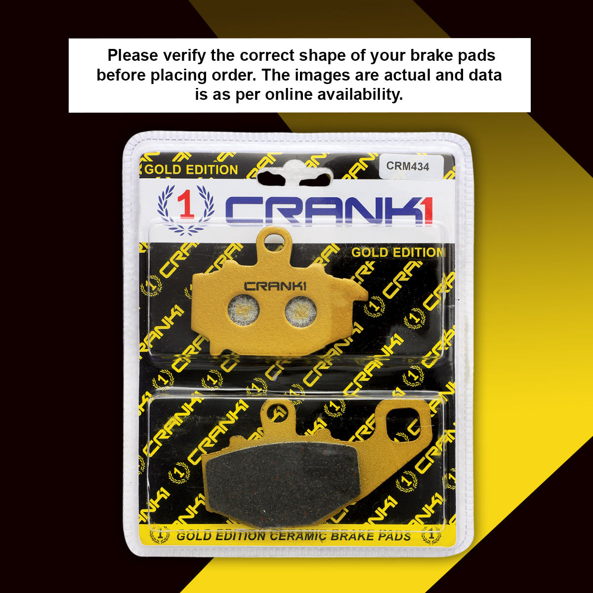 Ceramic Brake Pads For Kawasaki Ninja 650 (2006-2016) - Rear - CRM434 - 1 Set